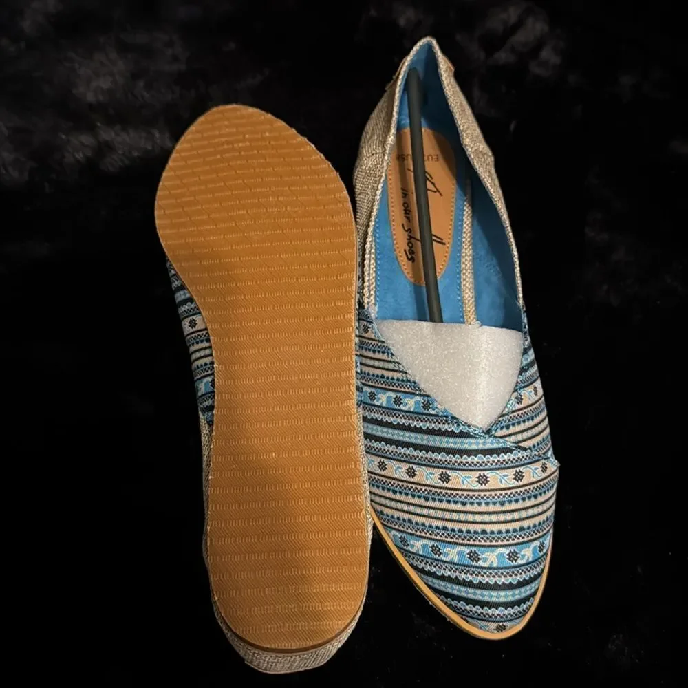 Piranda Handmade Espadrille Flat Shoe NIB